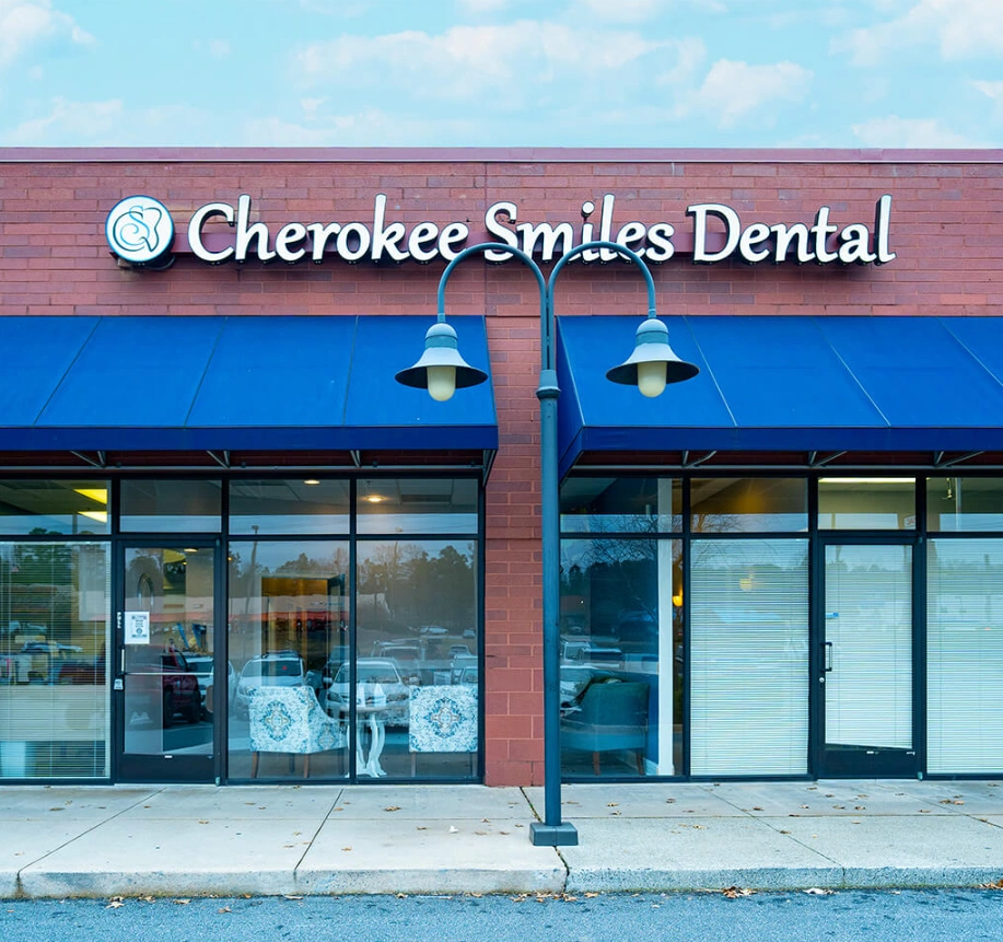 Cherokee Smiles Dental - Professional dental clinic exterior with modern facilities