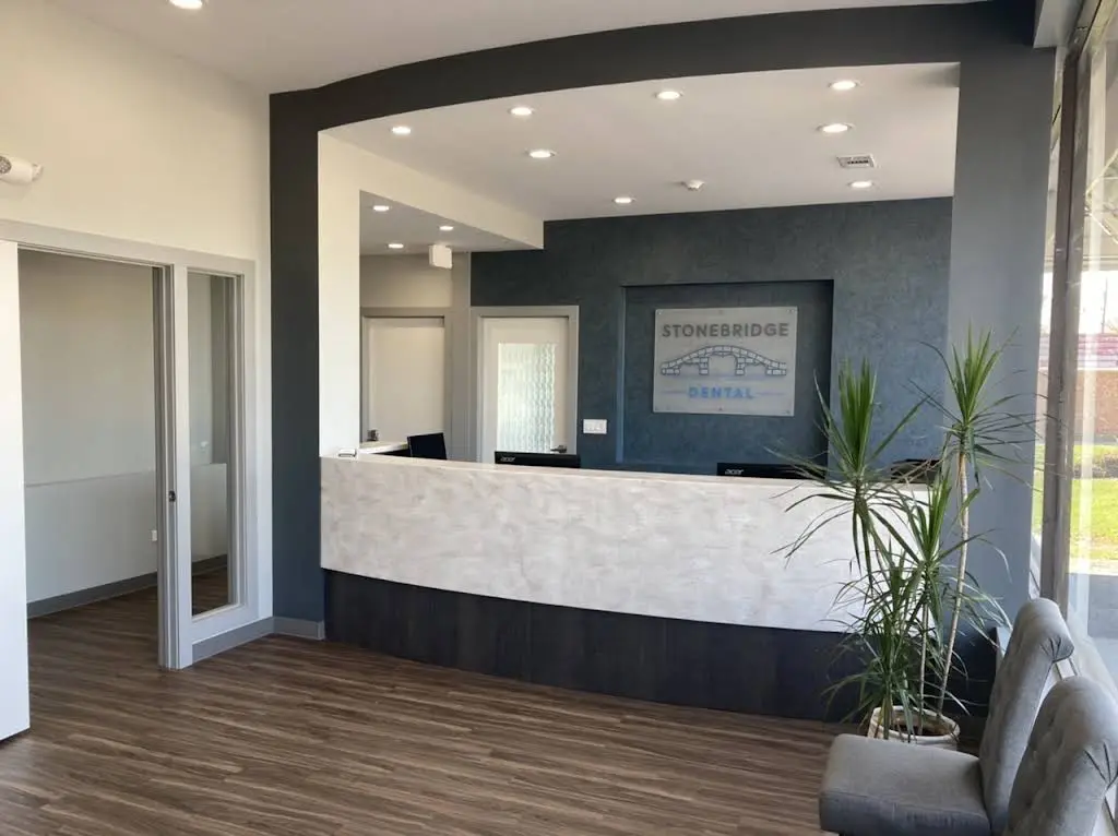 Stonebridge Dental - Dr. Jim Skoumal DDS - Professional dental clinic exterior with modern facilities