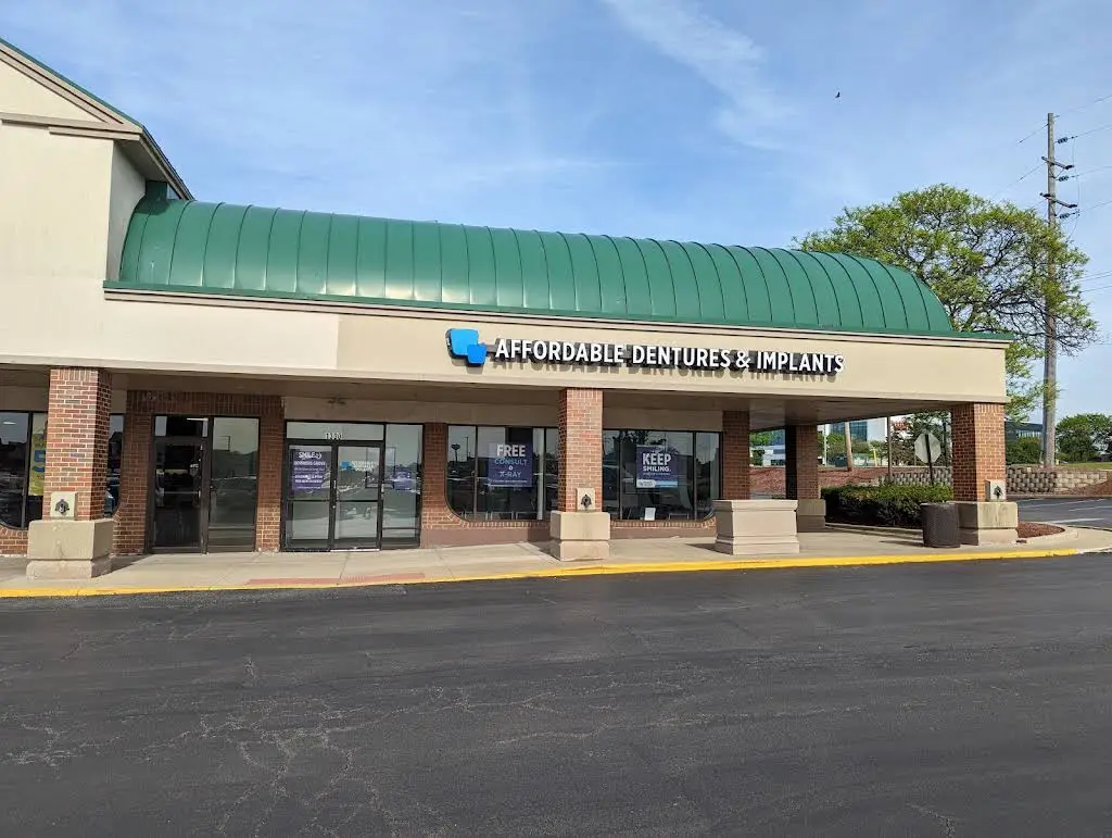 Affordable Dentures & Implants - Professional dental clinic exterior with modern facilities