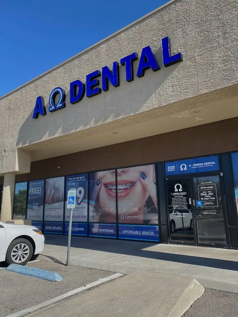 A Omega Dental - Professional dental clinic exterior with modern facilities