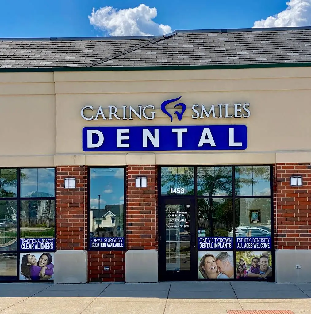 Caring Smiles Dental - Professional dental clinic exterior with modern facilities