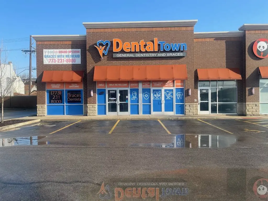 Dental Town-Little Village - Professional dental clinic exterior with modern facilities