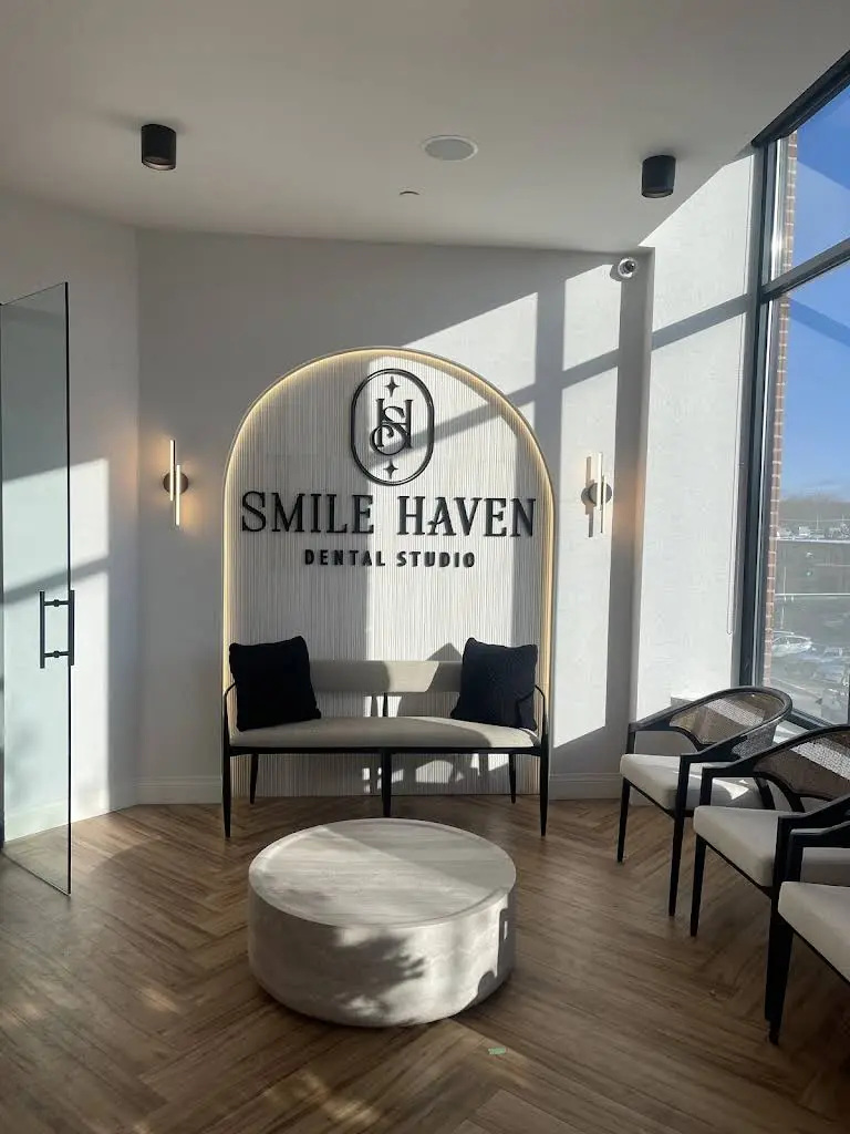 Smile Haven Dental Studio - Professional dental clinic exterior with modern facilities