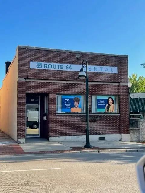 Route 64 Dental - Professional dental clinic exterior with modern facilities