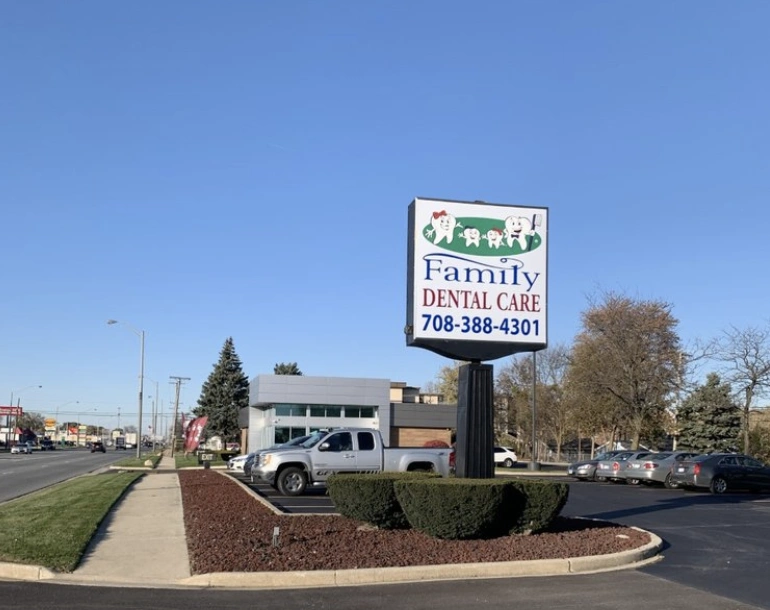 Family Dental Care - Professional dental clinic exterior with modern facilities