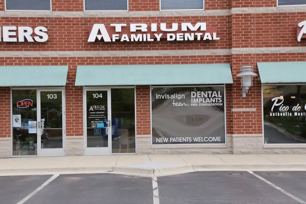 Atrium Family Dental of New Lenox - Professional dental clinic exterior with modern facilities