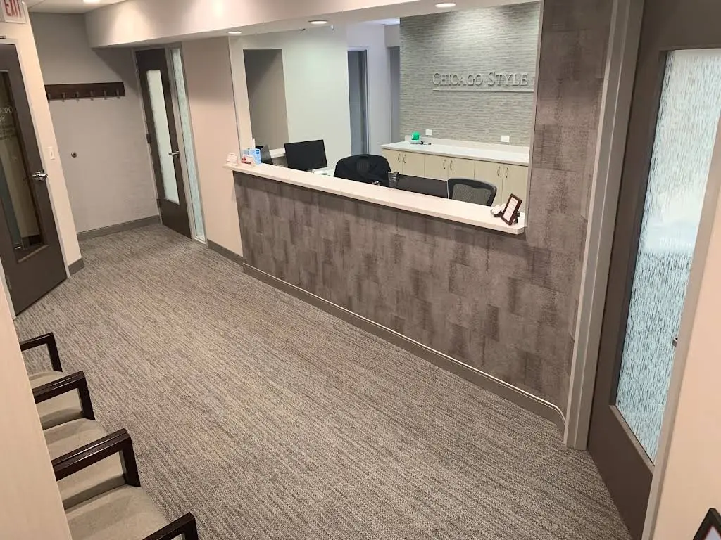 Chicago Style Smiles - Professional dental clinic exterior with modern facilities