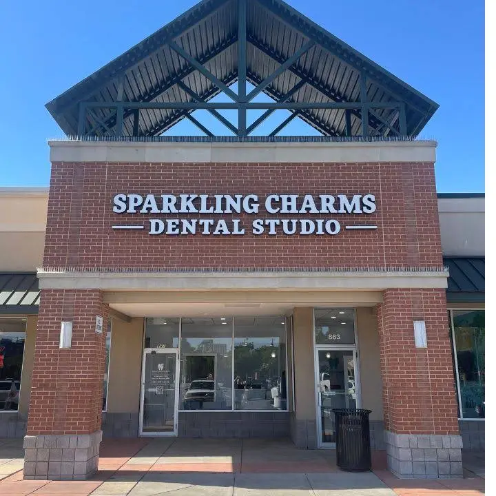 Sparkling Charms Dental Studio - Professional dental clinic exterior with modern facilities