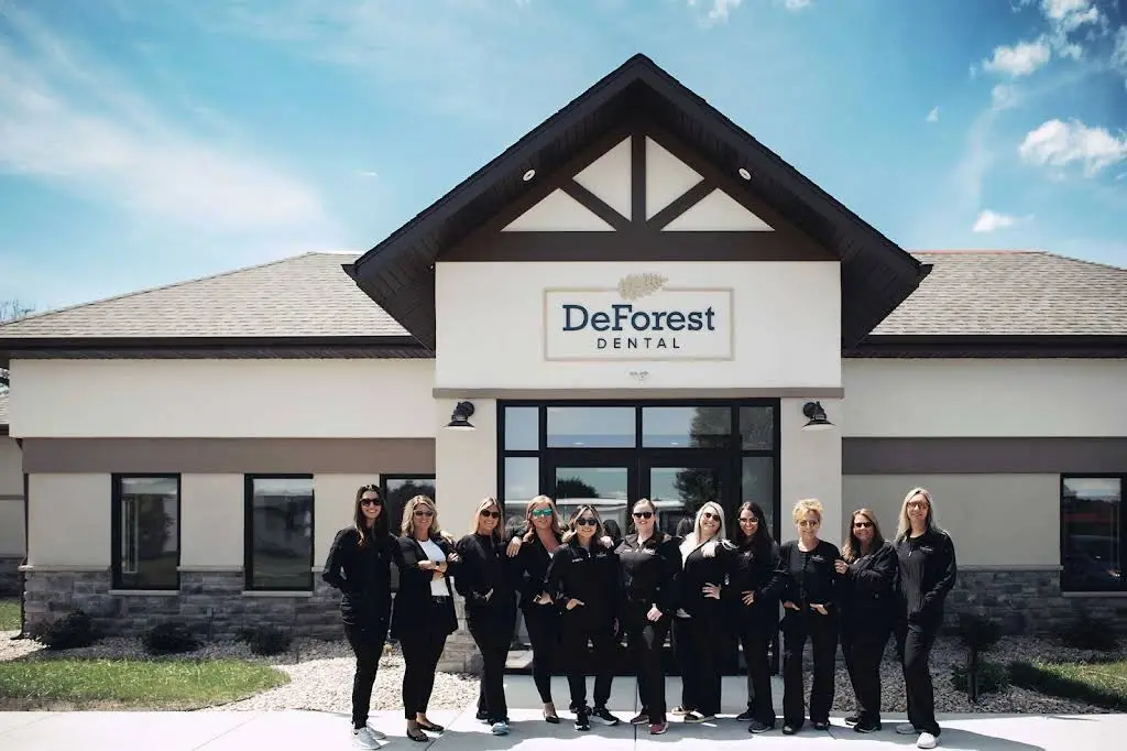 DeForest Dental - Professional dental clinic exterior with modern facilities