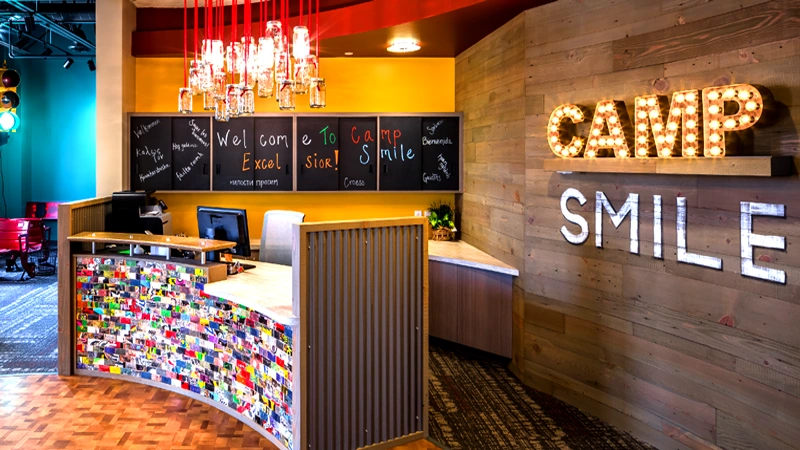 Camp Smile Pediatric Dentistry & Orthodontics - Professional dental clinic exterior with modern facilities