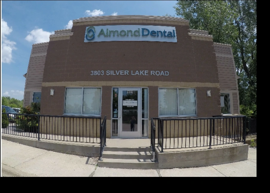 Almond Dental St. Anthony - Professional dental clinic exterior with modern facilities