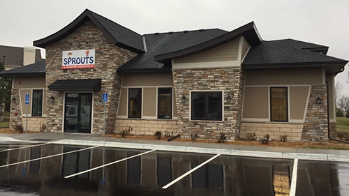 Sprouts Pediatric Dentistry - Professional dental clinic exterior with modern facilities