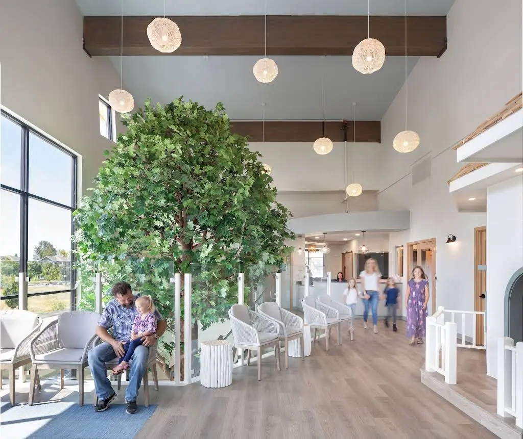 Olympia Pediatric Dentistry - Professional dental clinic exterior with modern facilities