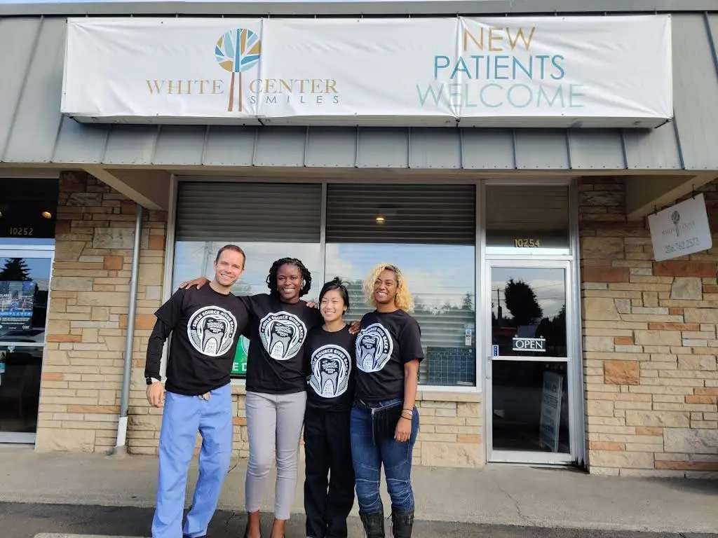 White Center Smiles - Professional dental clinic exterior with modern facilities