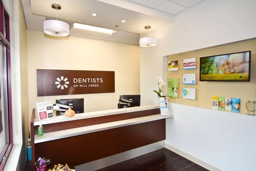 Dentists of Mill Creek - Professional dental clinic exterior with modern facilities