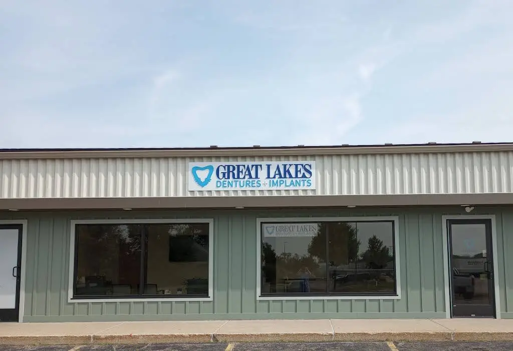Great Lakes Dentures and Implants - Professional dental clinic exterior with modern facilities