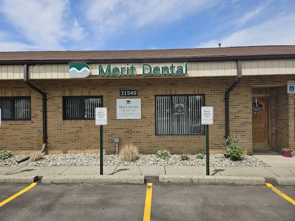 Merit Dental - Professional dental clinic exterior with modern facilities