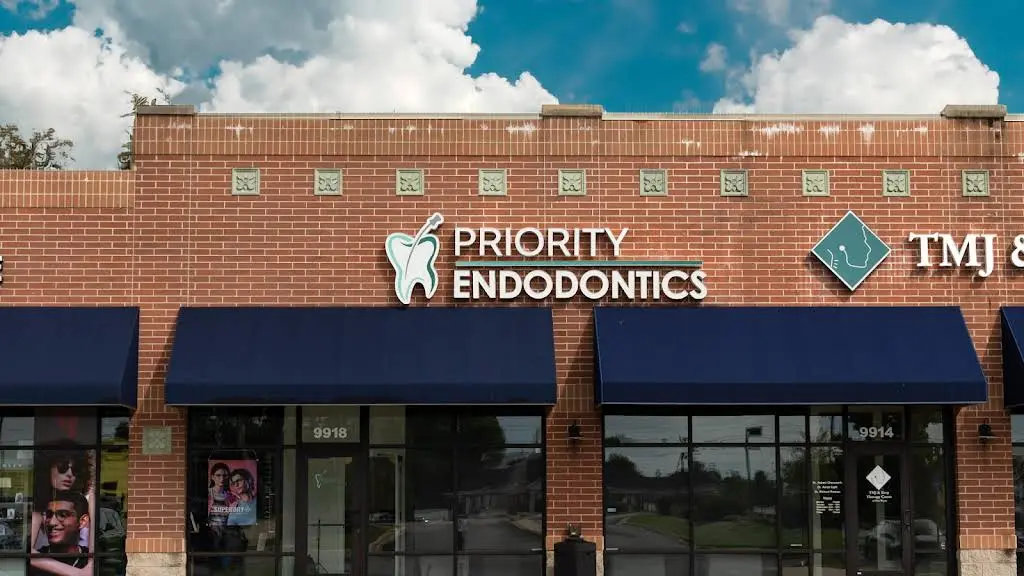Priority Endodontics - Professional dental clinic exterior with modern facilities