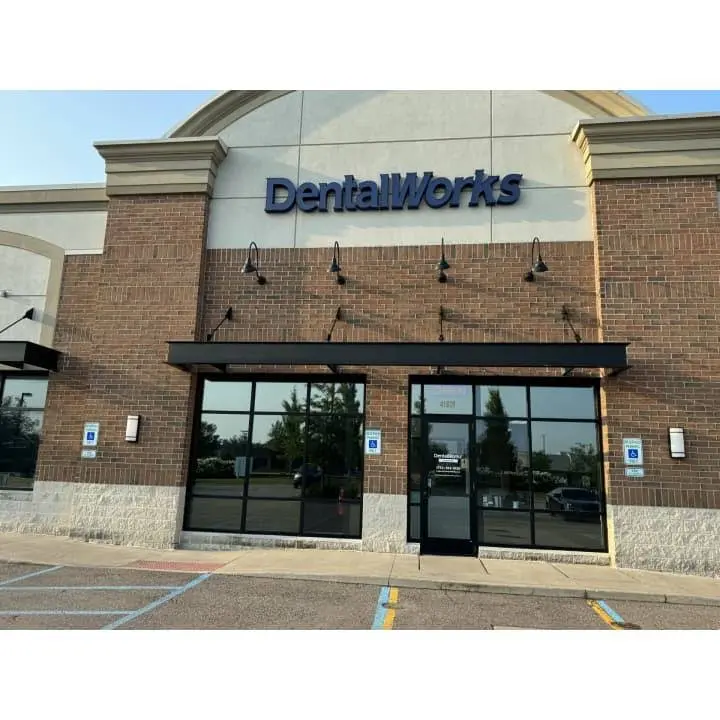DentalWorks & Orthodontics Canton Ford - Professional dental clinic exterior with modern facilities
