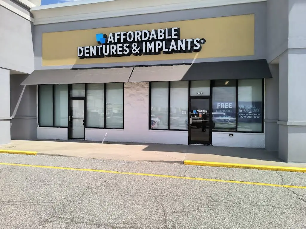 Affordable Dentures & Implants - Professional dental clinic exterior with modern facilities