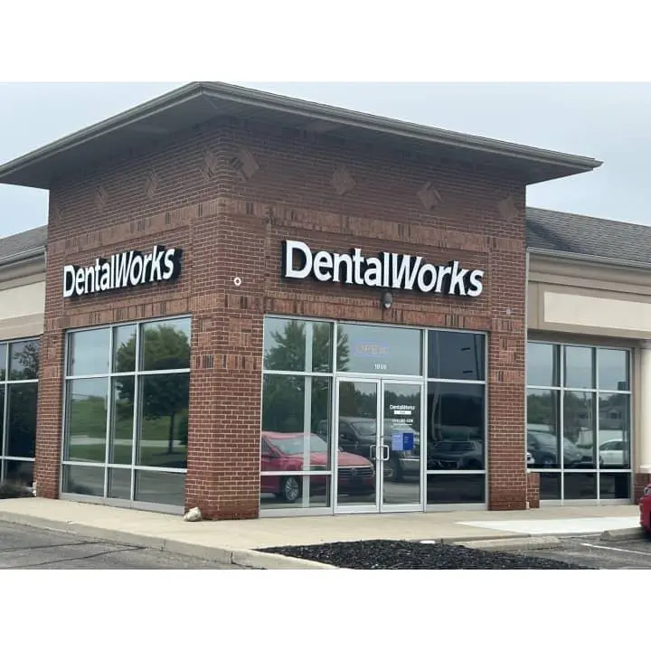 DentalWorks & Orthodontics Polaris - Professional dental clinic exterior with modern facilities