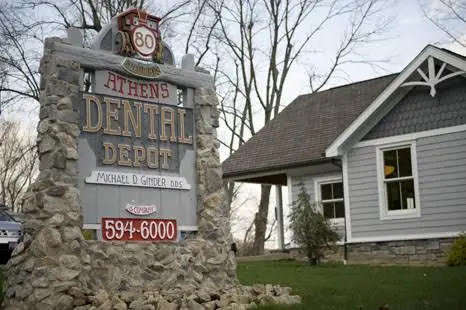 Athens Dental Depot - Professional dental clinic exterior with modern facilities