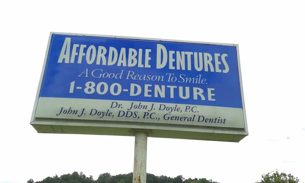 Affordable Dentures & Implants - Professional dental clinic exterior with modern facilities