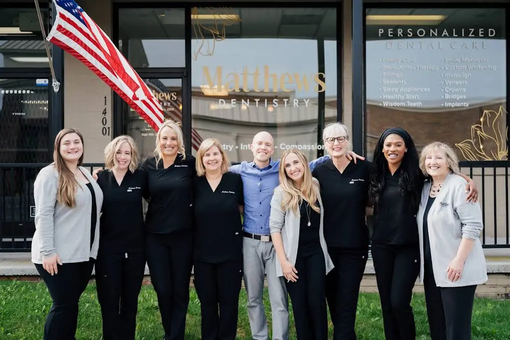 Matthews Dentistry - Professional dental clinic exterior with modern facilities