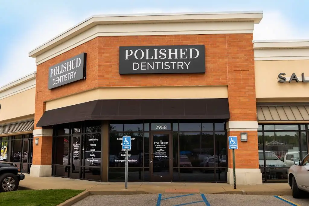 Polished Dentistry - Professional dental clinic exterior with modern facilities