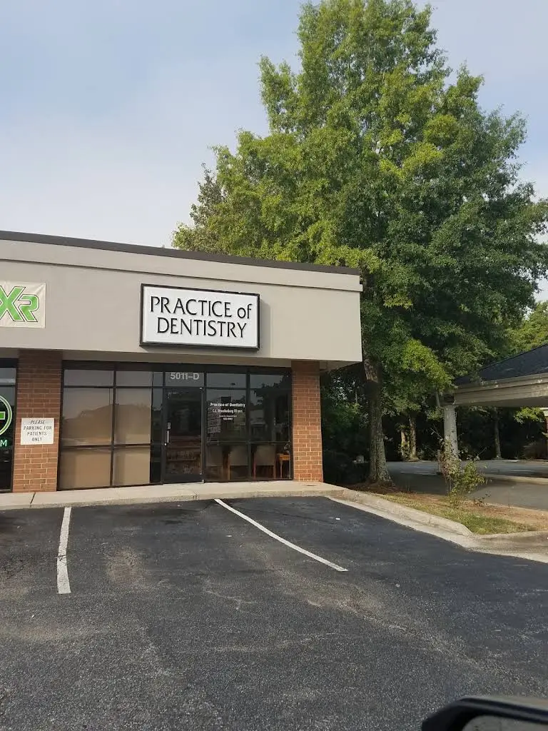 Practice of Dentistry - Professional dental clinic exterior with modern facilities