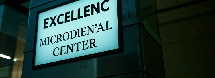 Excellence Microdental Center - Professional dental clinic exterior with modern facilities