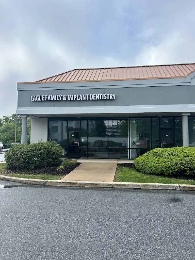 Eagle Family & Implant Dentistry - Professional dental clinic exterior with modern facilities