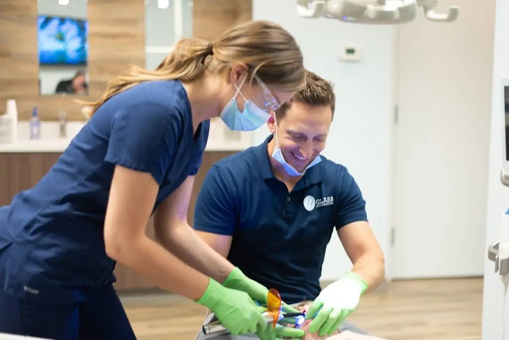 Glass Orthodontics - Professional dental clinic exterior with modern facilities