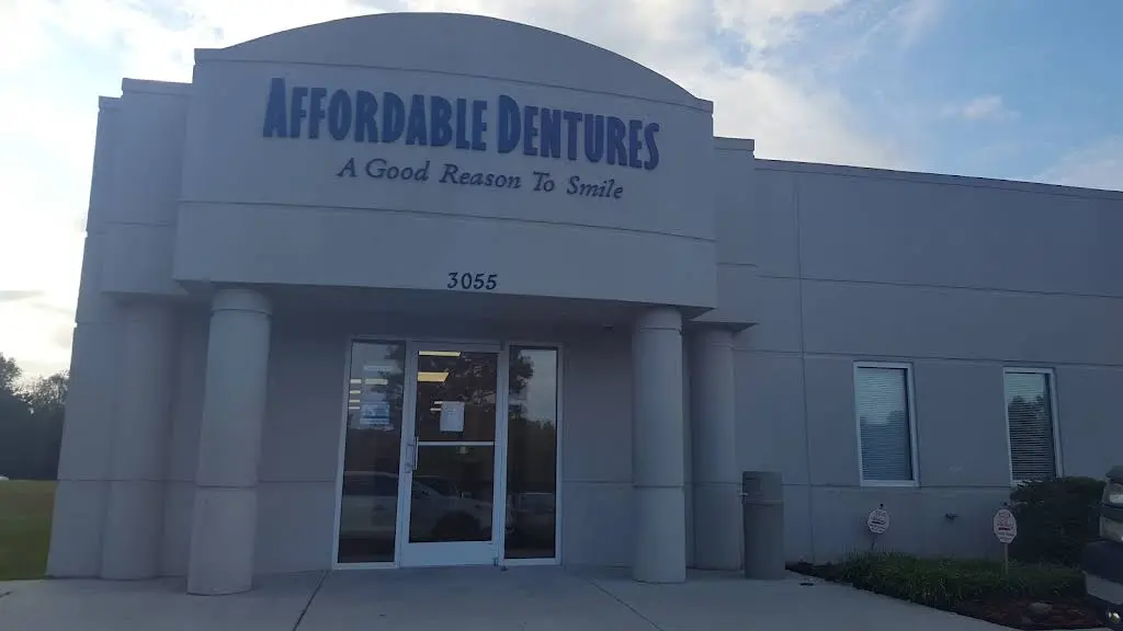 Affordable Dentures & Implants - Professional dental clinic exterior with modern facilities