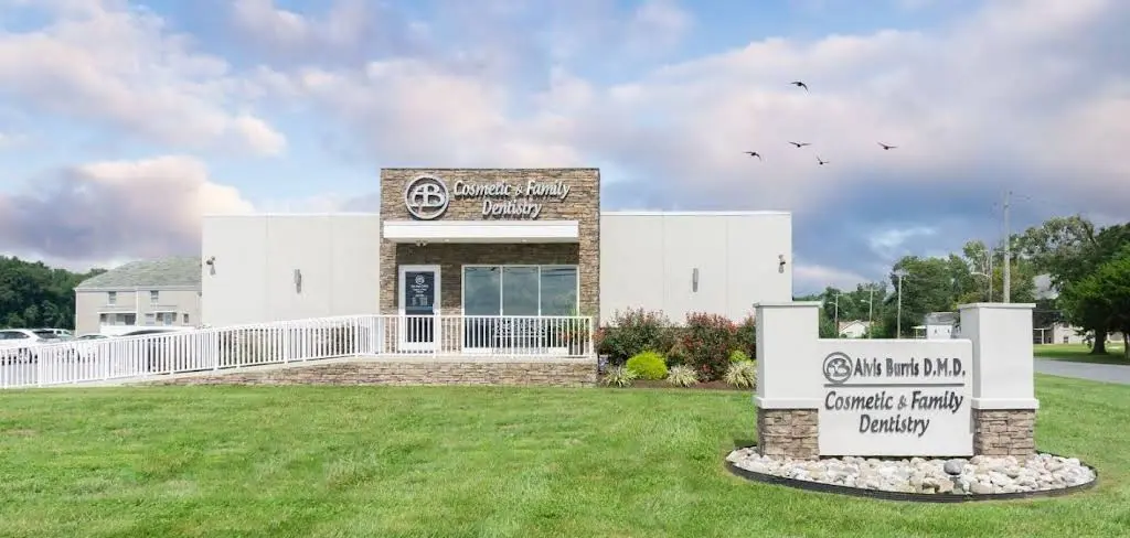 Burris Cosmetic and Family Dentistry - Professional dental clinic exterior with modern facilities
