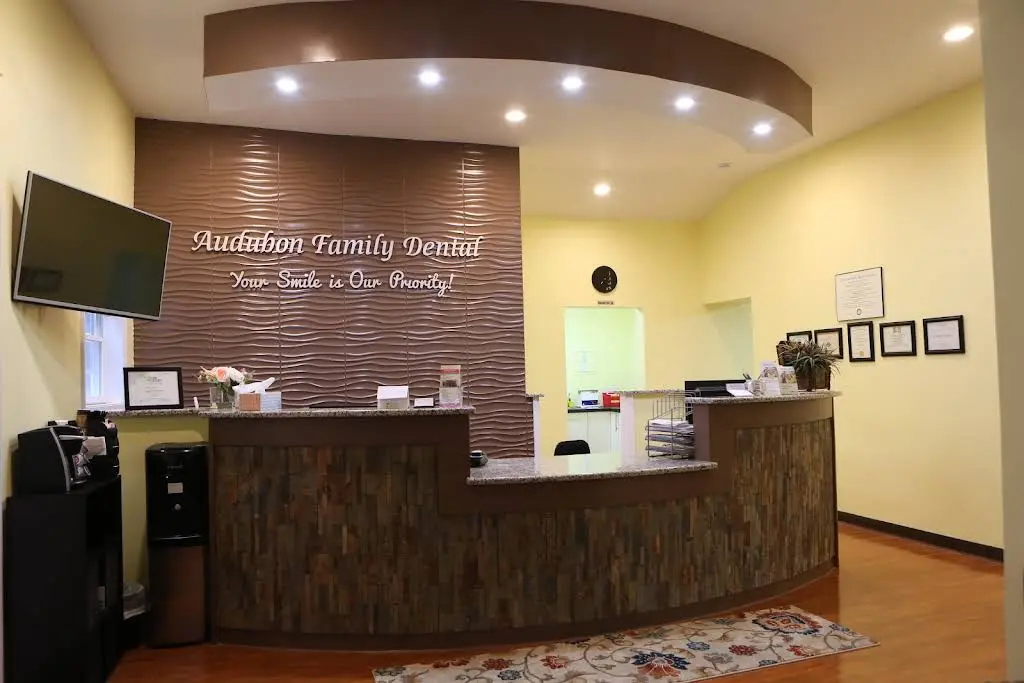 Audubon Family Dental - DR. RAJI GANESH, DMD - Professional dental clinic exterior with modern facilities