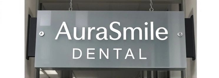 AuraSmile Dental - Professional dental clinic exterior with modern facilities