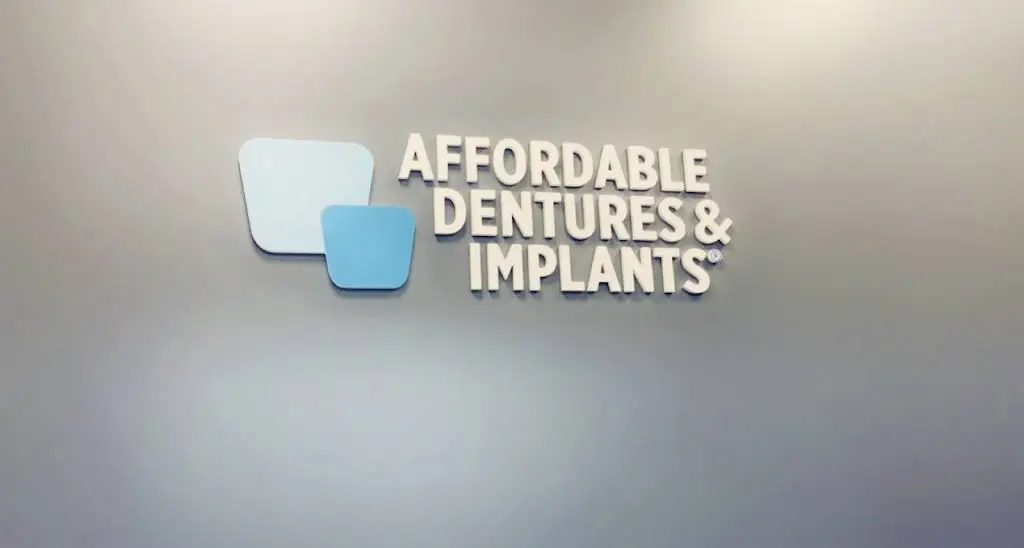 Affordable Dentures & Implants - Professional dental clinic exterior with modern facilities