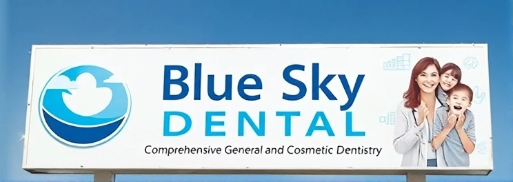 Blue Sky Dental - Professional dental clinic exterior with modern facilities