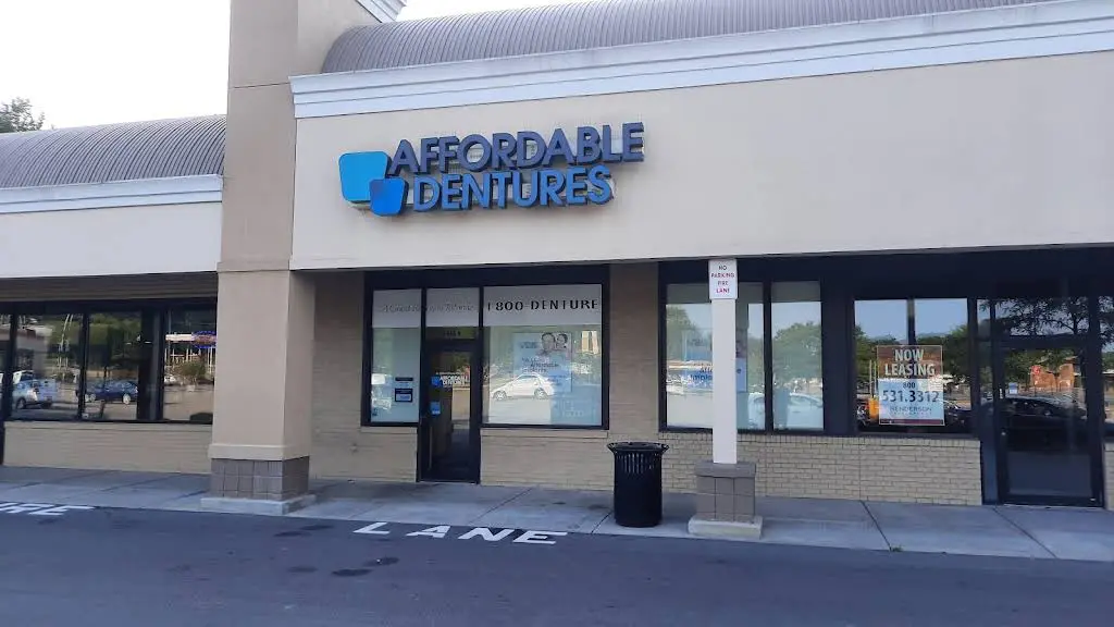 Affordable Dentures & Implants - Professional dental clinic exterior with modern facilities
