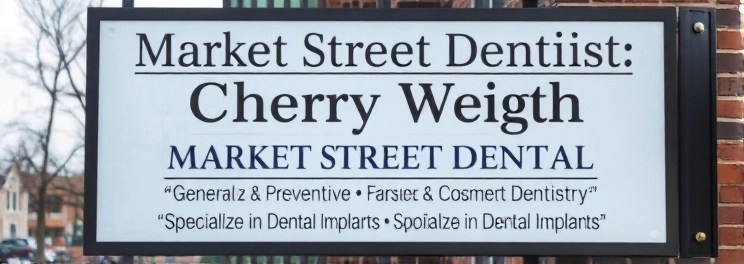 Market Street Dentist - Cheryl Wright - Professional dental clinic exterior with modern facilities