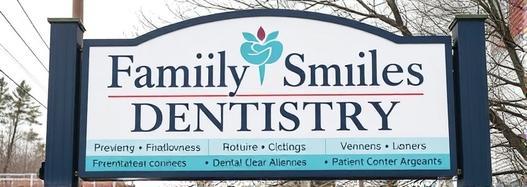 Family Smiles Dentistry - Professional dental clinic exterior with modern facilities