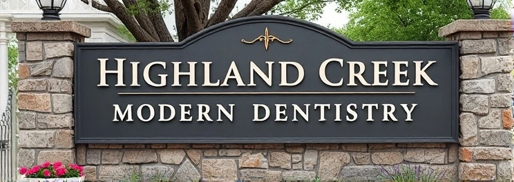 Highland Creek Modern Dentistry - Professional dental clinic exterior with modern facilities