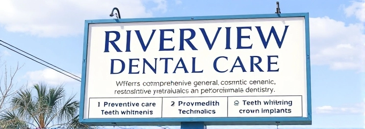 Riverview Dental Care - Professional dental clinic exterior with modern facilities