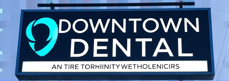 Downtown Dental - Professional dental clinic exterior with modern facilities