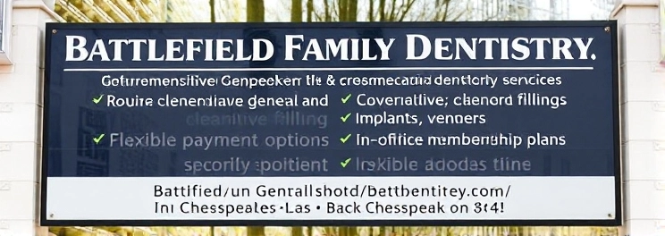 Battlefield Family Dentistry - Professional dental clinic exterior with modern facilities