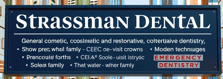 Strassman Dental - Professional dental clinic exterior with modern facilities