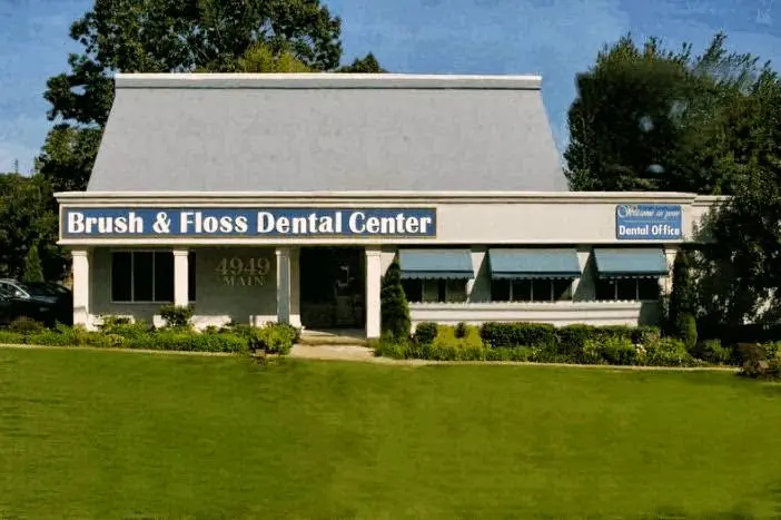 Brush & Floss Dental Center - Professional dental clinic exterior with modern facilities
