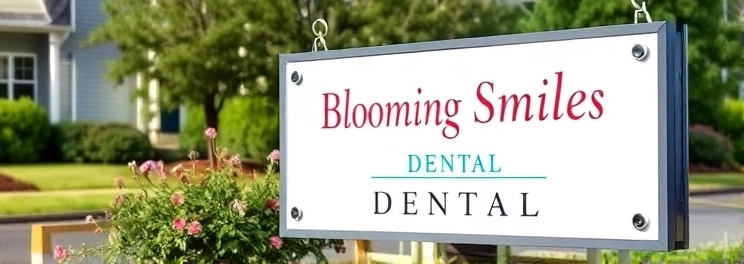 Blooming Smiles Dental - Professional dental clinic exterior with modern facilities