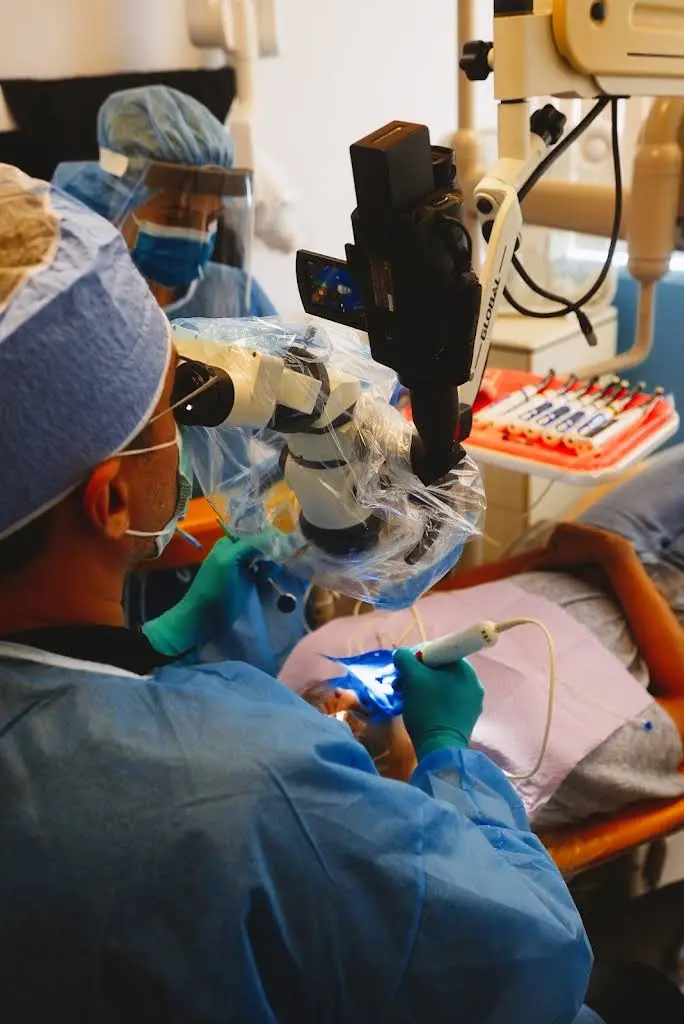 MicroSurgical Endodontics - Professional dental clinic exterior with modern facilities